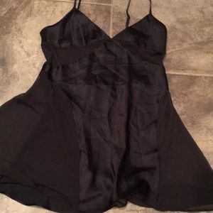 Victoria secret black silky teddy size small